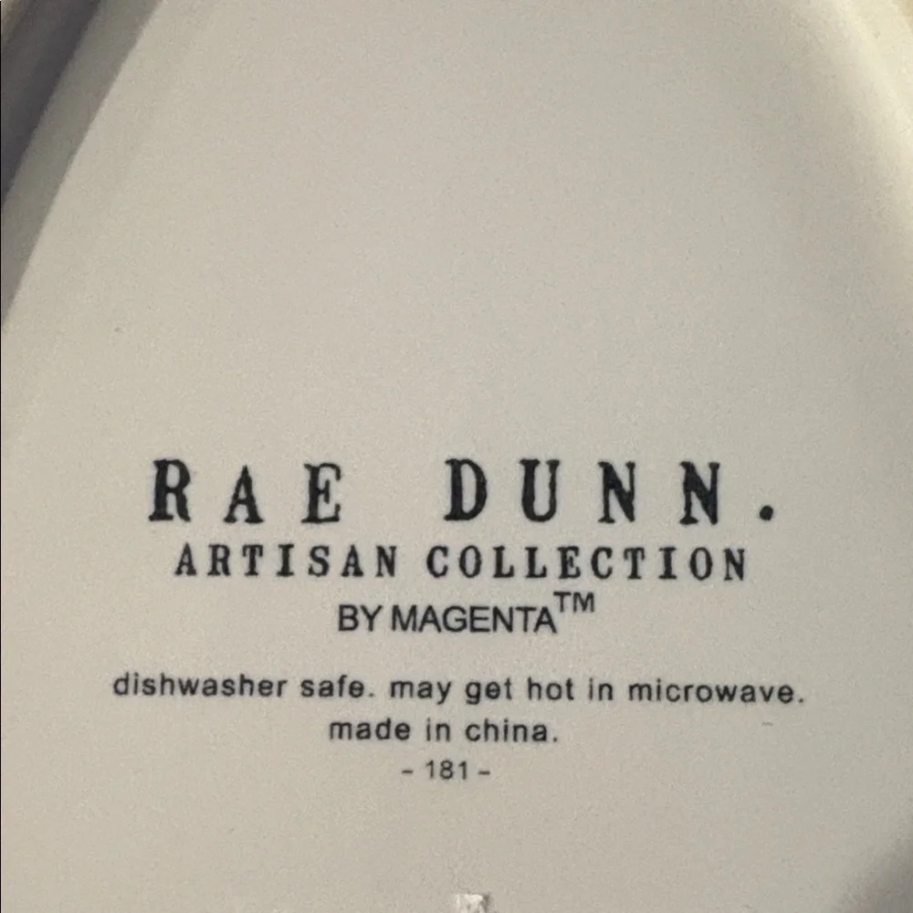 Rae Dunn Eggstra Special White and Pink Plate - Picture 3 of 4